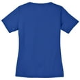 thumbnail image 2 of Big Size Half Tennis Half Ball Logo Mesh V-Neck Graphic Shirt - True Royal 2XL, 2 of 2