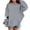 Z02-Grey, variant on Girls Sweatshirts Size 7-8 Round Neck Long Sleeve Hooded Sweatshirt Casual Drop Shoulder Sweatshirt Tops Soft Children Fall Winter Kids Clothes Girls