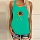 thumbnail image 2 of Blusa sin mangas con cuello redondo y estampado de girasol para mujer Fridja  gh3049, 2 of 5