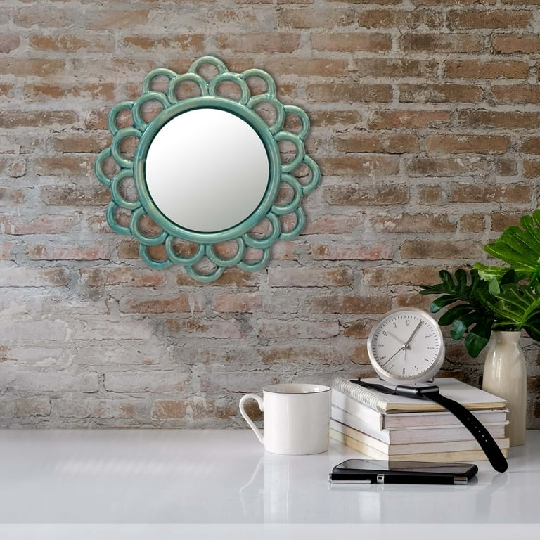 Small Round Nautical Mirror for Wall - 9 Inch