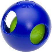 Jolly Pets Puncture Resistant Teaser Ball with Inside Ball, Blue