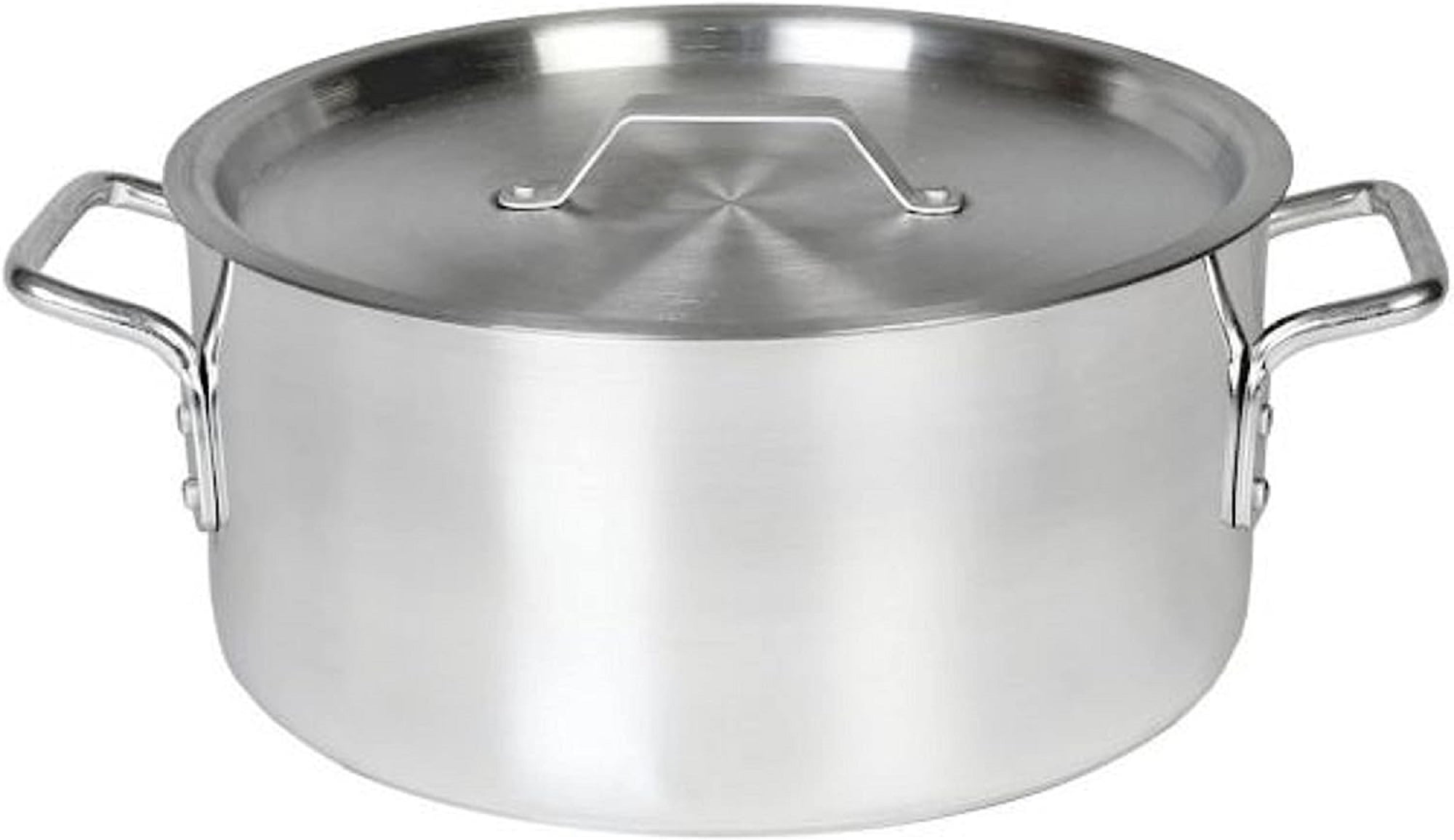 Truecraftware 8 qt. Aluminum Brazier Pot with Cover/Lid Heavy Weight