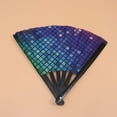 thumbnail image 3 of Mobutofu 1Pack Folding Fans Multi Colored 35x64cm 3.6cm Thick for Home Decor and Events, 3 of 8