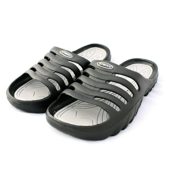 Men's Vertico Shower, Pool, Gym Slide On Sandal - Black