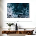 thumbnail image 3 of Elephant Stock Blue Ocean Waves Wall Art - Horizontal Canvas Wall Art - Living Room Wall Decor - Beach Canvas - Teal And White Decor - 39" x 26", 3 of 8