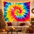thumbnail image 3 of Tie Dye Spiral With Burst Radiates, Mystical Fantasy for Space Lovers, Galaxy Room Decor Room Accent, Graduation Gift, Tapestry Wall Hanging for Bedroom and Dorm, 3 of 7