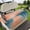 Pink Turquoise Light Beige, variant on Golf Cart Seat Covers for 2 Seater,Colorful Botanical Microfiber Cart Seat Towel Blanket,Pastoral Leaf Spring Summer Elegant Absorbent Breathable NonSlip Bench Seats Protector for Golf Course 51"x31"