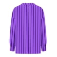 thumbnail image 4 of qolati Womens Oversized Sweatshirts Lightweight Striped Color Block Crewneck Long Sleeve Shirts 2024 Fall Pullover Tops with Pocket, 4 of 7