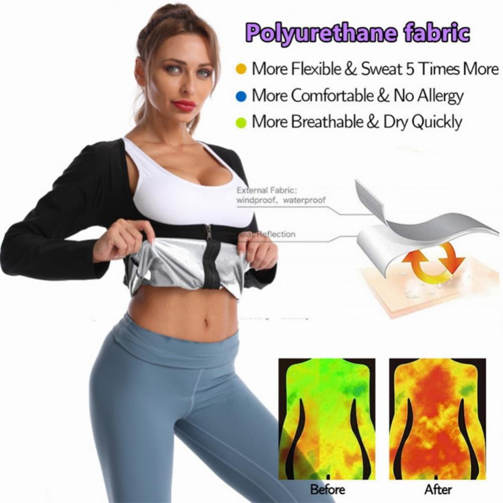 Plus Size Sauna Waist Trainer Slimming Workout TaLELINTA Top for Women  Weight Loss, Tummy Control Body Shaper Polymer Sauna Vest Sauna Slimming  Suit - Walmart.com