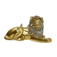 thumbnail image 2 of Escultura de adorno de león, regalos presentes, estatuilla decorativa de resina de arte moderno, estatua para cocinas, sala de estar, estantería para dorado, 2 of 9