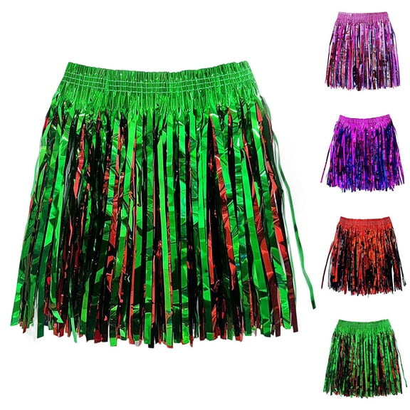 Skirts for Women Carnival Lady Rain Dance Performance Beach Music Party Masquerade Party Womens Skirt Green
