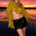 thumbnail image 2 of Womens Sheer Poncho Shrug Bolero, Lightweight Summer Shrug Pullover Sweater Crochet Summer Tops See Through Mesh Spring Sweaters Beach Cover Ups, 2 of 6