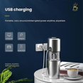 thumbnail image 3 of Molinillo de café eléctrico Yuxing con Carga USB de acero inoxidable, 3 of 5