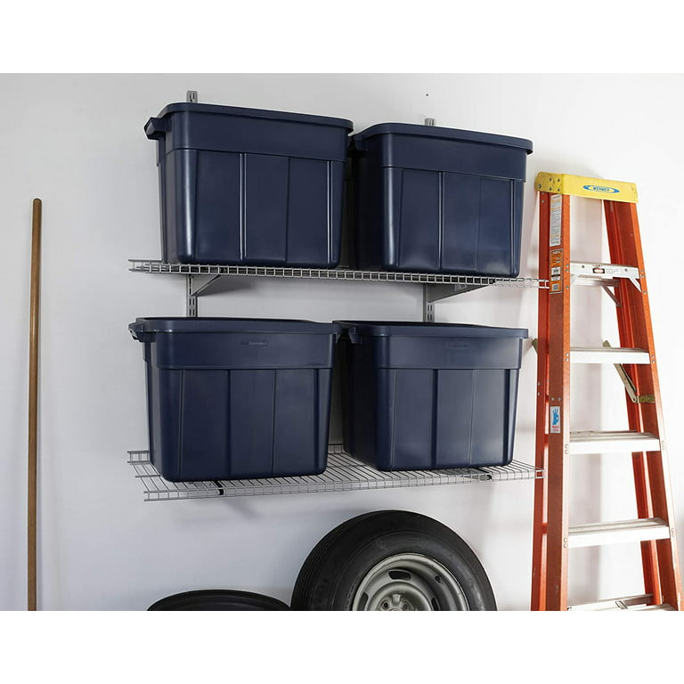  Rubbermaid Roughneck️ 10 Gallon Storage Totes, Pack of 6,  Durable Stackable Storage Containers with Lids, Nestable Plastic Storage  Bins for Tools, Moving Boxes, Toy Storage, Heritage Blue : Tools & Home  Improvement