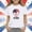 White, variant on Amidoa Girls Short Sleeve Graphic Summer Independence Day Crewneck T Shirts Kids Casual Tops Red Size 7