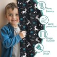 thumbnail image 3 of Blackout Kids Curtains,Black Cartoon Unicorn Moon Star Pattern Childrens Insulated Curtains Set Of 2,Bedroom Essentials,Toddler Room Decor 42"x63", 3 of 5