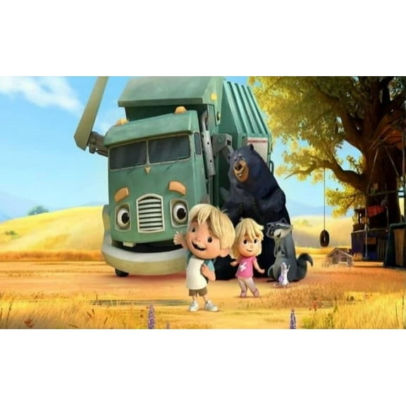 Trash Truck Edible Icing Sheets-fits 1/4 sheet cake or larger