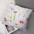 thumbnail image 7 of BANET   Pillowcases  Flowers Pattern Bed Pillow Covers Queen Size Pink Pillow Cover Set of 2 20x20in, 7 of 7