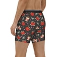 thumbnail image 2 of Mens Extended Length Boxer Briefs - Red Mug Coffee Print Soft Comfortable Men Underwear Boxer Briefs, 2 of 5