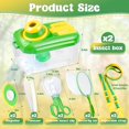 thumbnail image 2 of 2Pack Bug Catcher for Kids Insect Catching Kit 360 °   Rotating Viewing Angle with Butterfly Net Tweezer Magnifying Glass Clamp Outdoor Explorer Activities for Age 3-5 5-8 8-12, 2 of 10