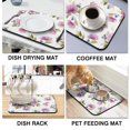 thumbnail image 3 of Spring/Summer Floral Dish Drying Mat - Essential Kitchen Accessory - Ultra Absorbent and Stylish, 3 of 7
