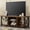 Brown, variant on TV Cabinet with Open Storage, TV Console Unit with Shelving for Living Room, Entertainment Room