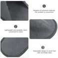 thumbnail image 7 of PBPBOX 10 Pairs Home Guest Slippers Light Grey Fleece Reusable Disposable Design, 7 of 7