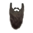 thumbnail image 1 of Novedad, accesorios para disfraz de , barba de gnomo falso, vestido para adultos, , bigotes, Facial para carnaval, suministros Gris Fernando Barba larga, 1 of 8