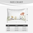 thumbnail image 4 of Honeii Watercolor Floral Pattern Decorative Throw Pillow Case - Elevate Your Couch, Sofa, or Bed with Stylish Home Decor-20"x30", 4 of 6