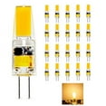 thumbnail image 2 of LED G4 Bulb Bi-Pin Base, 12V G4 LED Bulb 2.5W Halogen Replacement, 2700K-3200K Warm White, No Flicker, Dustproof Shockproof AC/DC 12 Volt Bulb for Landscape RV,no dimmable,20 Pack, 2 of 4