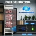 thumbnail image 3 of Coolski 27" W Commercial Freezer, 19.32 Cu.ft Single Solid Door Stainless Steel Reach-in Freezer, 3 of 9