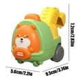 thumbnail image 3 of Kids Push Toys, Truck Toys for Toddlers 1-3, Toys Cars for Toddlers 1-3, Interactive Toys for Toddlers 1-3, Cute Animal Face D Truck Hobby Play Set, Durable Non-Scratch Material, 3 of 6