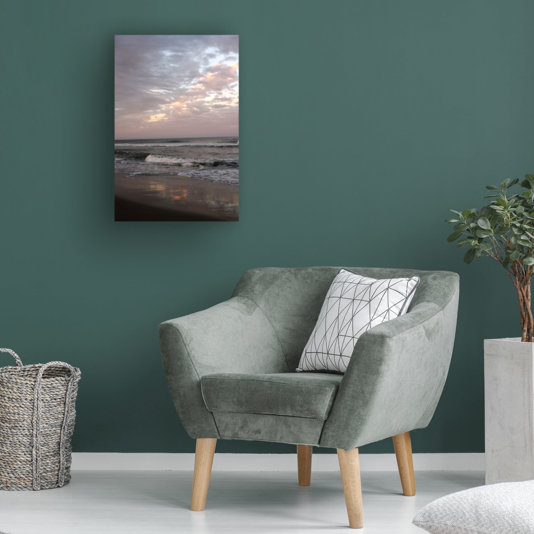Canvas Wall Art - DANE 'Beaches 29' Wall Art for Living Room, Bedroom, or Office Décor by Trademark Fine Art - 12 x 19 Inches