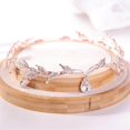 thumbnail image 4 of Forehead Chain Headband Crystal Crown for Hair Chain Wedding Leaf Jewelry Ornament Rose Gold, 4 of 8