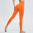 thumbnail image 2 of WEIYLL Yoga Pants Women Seamless Peach Sports Tights Fitness Orange Trousers M, 2 of 5