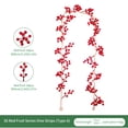 thumbnail image 2 of 6 FT Christmas Berry Garland - Red Berry Vine, Fall Decor, Christmas Thanksgiving Garland, for Mantle Fireplace Front Door, Christmas Decorations - Red A, 2 of 8