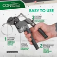 thumbnail image 4 of Concept Contraption Cable Zip Tie Gun - Stainless Steel Tie Strap Tightener, 4 of 5