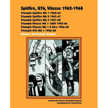 Autobooks: Spitfire, GT6, Vitesse 1962-68 Owners Workshop Manual (Paperback)