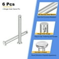 thumbnail image 3 of 6Pcs 1/4" x 2-3/16" Single Hole Clevis Pins, 304 Stainless Steel Flat Head Pins, 3 of 6