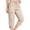 01# Khaki, variant on HKYNLAG Women's Cargo Capri Pants Lightweight Quick Dry Jogger Pants Hiking Travel Summer Pants for Outdoor with Pockets Light Gray M