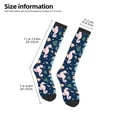 thumbnail image 2 of KLL Seahorses And Plants Print Cool Socks Men's Women's Crew Socks Funny Crazy Novelty Stockings, 2 of 6