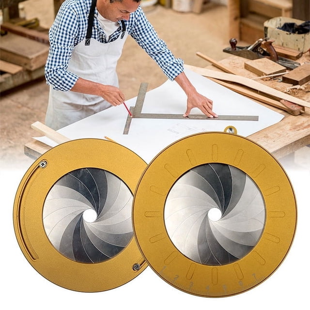 Règle de Boussole Circulaire Réglable / Outil de Mesure en Métal Inoxydable pour Dessiner des Cercles / Jauge de Diamètre Précise / Modèle Multi-Usage pour Designers Menuiserie Couture / Durable / 1 Pce