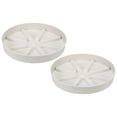 thumbnail image 1 of Uxcell 6 Inch Plant Saucers Tray, Durable Plastic Round Flower Pot Drip Tray, White 2Pcs, White 9 Inch, 1 of 5