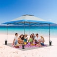 thumbnail image 3 of EAGLE PEAK 13 x 13 ft Pop-Up Gazebo Tent Instant，Outdoor Gazebo Canopy Easy Set-up Folding Shelter (Light Blue), 3 of 11