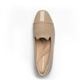 thumbnail image 4 of Women's Chunky Heel Loafers Slip-On Shoes Platform with Memory Foam Cushion, Round Toe & Chain Detail, 4 of 6