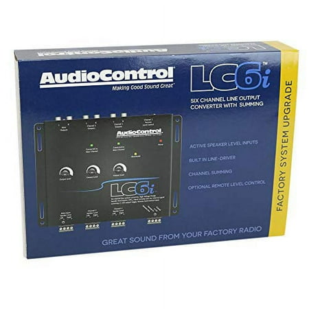 AudioControl - 6-Channel Active Line Output Converter with Summing - Black