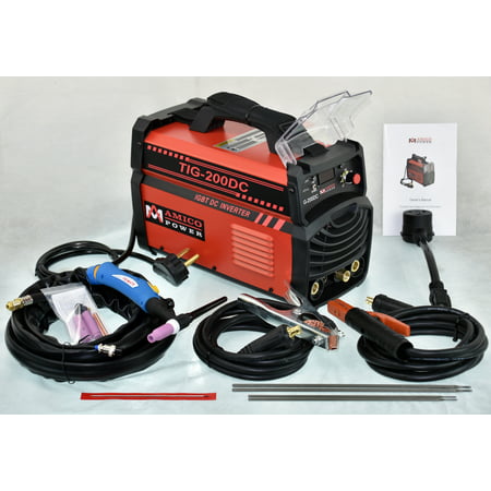 Amico Power TIG-200 Amp TIG Torch Stick Arc DC Welder 110V & 230V Dual Voltage Welding (Best Welder For Small Projects)