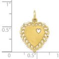 thumbnail image 3 of 10k Yellow Gold Heart Charm Pendant, 3 of 7