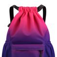 thumbnail image 1 of Mochila de playa deportiva de color degradado con bolsillo con cremallera bolsa deportiva para hombres y mujeres, 1 of 6