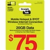 Straight Talk $75 Mobile Hotspot & BYOT Wireless Internet Connection 20GB Data 60-Day Prepaid Plan e-PIN Top Up (Email Delivery)